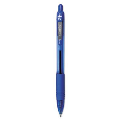 Zebra® Z-Grip Ballpoint Pen, Retractable, Medium 0.7 mm, Blue Ink, Translucent Blue/Blue Barrel, 12/Pack by ZEBRA PEN CORP., ZEB23920 Zebra® Z-Grip Ballpoint Pen, Retractable, Medium 0.7 mm, Blue Ink, Translucent Blue/Blue Barrel, 12/Pack by ZEBRA PEN CORP., ZEB23920