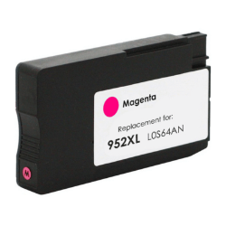 HP 952XL Magenta Inkjet Cartridge (L0S64AN) - Remanufactured HP 952XL Magenta, L0S64AN