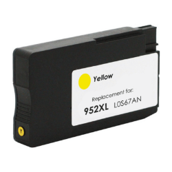 HP 952XL Yellow Inkjet Cartridge (L0S67AN) - Remanufactured HP 952XL Yellow, L0S67AN